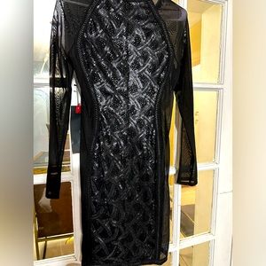 Black long sleeve dress, size medium,